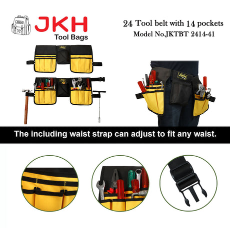 Yellow tool belt advertisement
