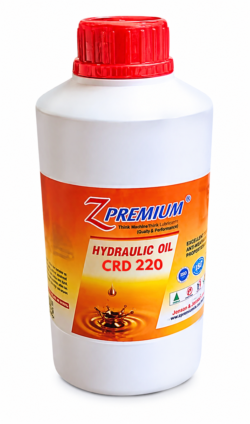Bottle of Z Premium hydraulic oil