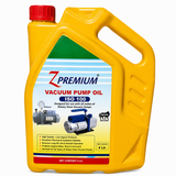 Yellow bottle of Z Premium Vacuum Pump Oil ISO 100 with handle and red cap