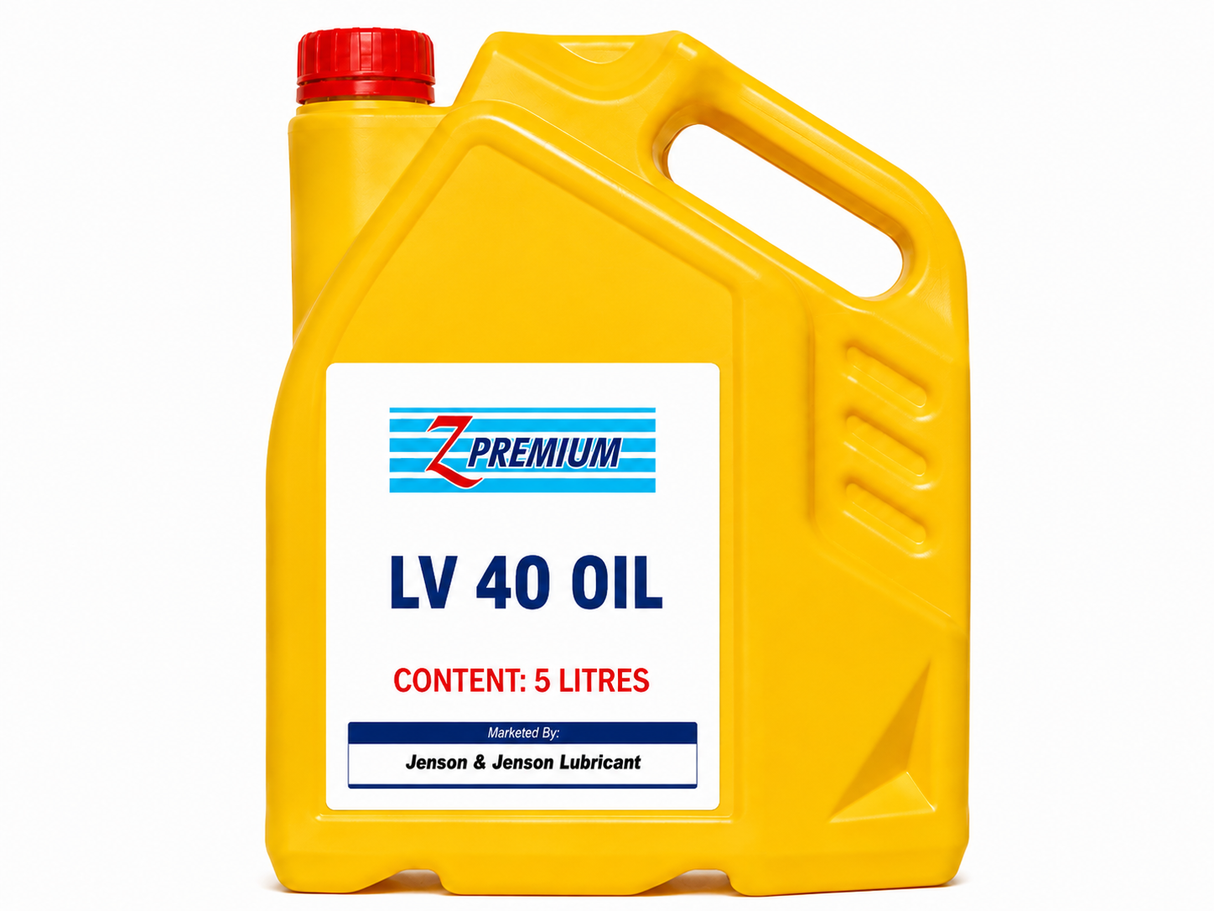 Yellow LV40 oil jug