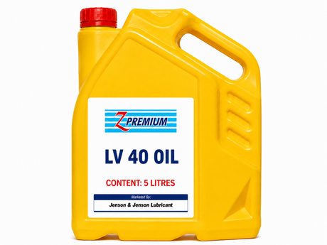 Yellow LV40 oil jug