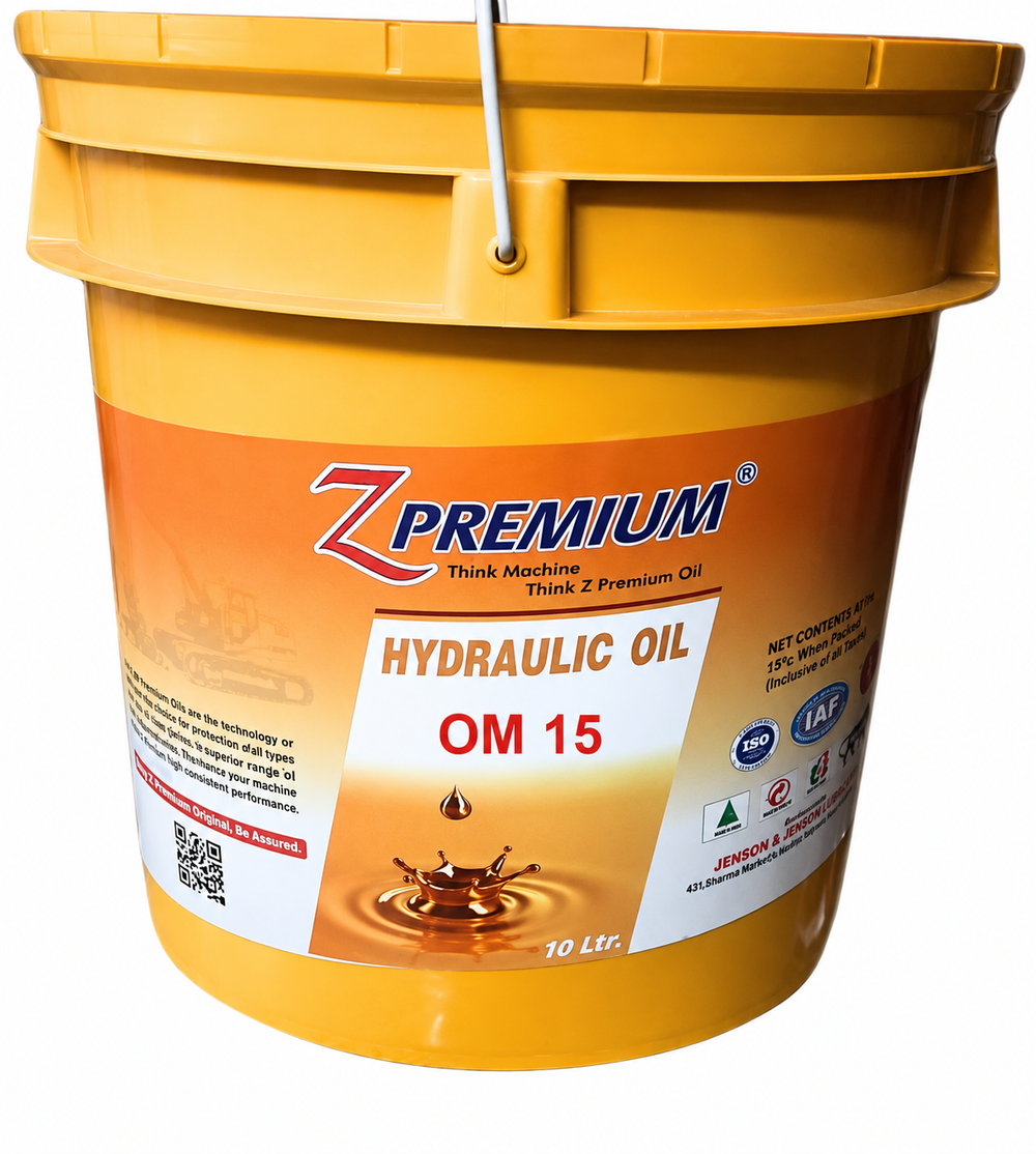 Yellow hydraulic oil bucket