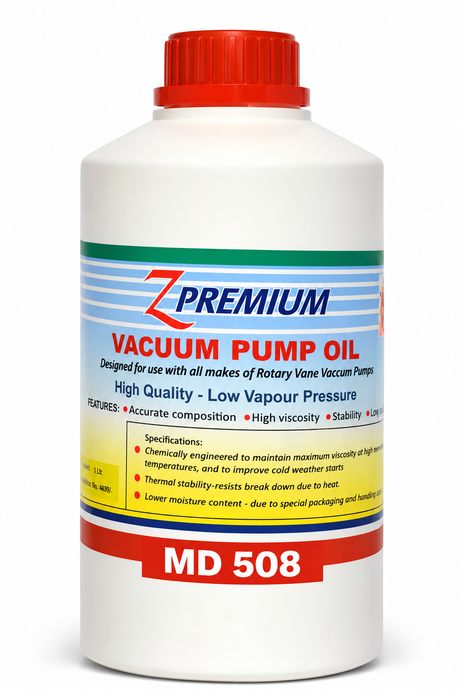 White Z Premium Vacuum Pump Oil Bottle