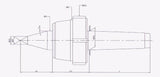 Turnmax CNC Heavy Duty Revolving Model - DRAWOFF NUT- CARBIDE TIP (STUB/EXTENDED)