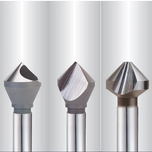 Three flute steel countersink cutter tool