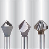 Three flute steel countersink cutter tool