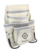 Heavy-Duty Leather Nail & Tool Bag – 10 Pocket Top Grain Construction Pouch