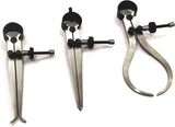 Metal precision measurement tool with fine adjustment screw