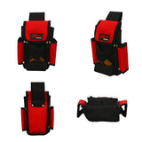 Multiple tool storage belt 4 pockets