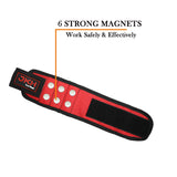 Red magnetic wristband magnets