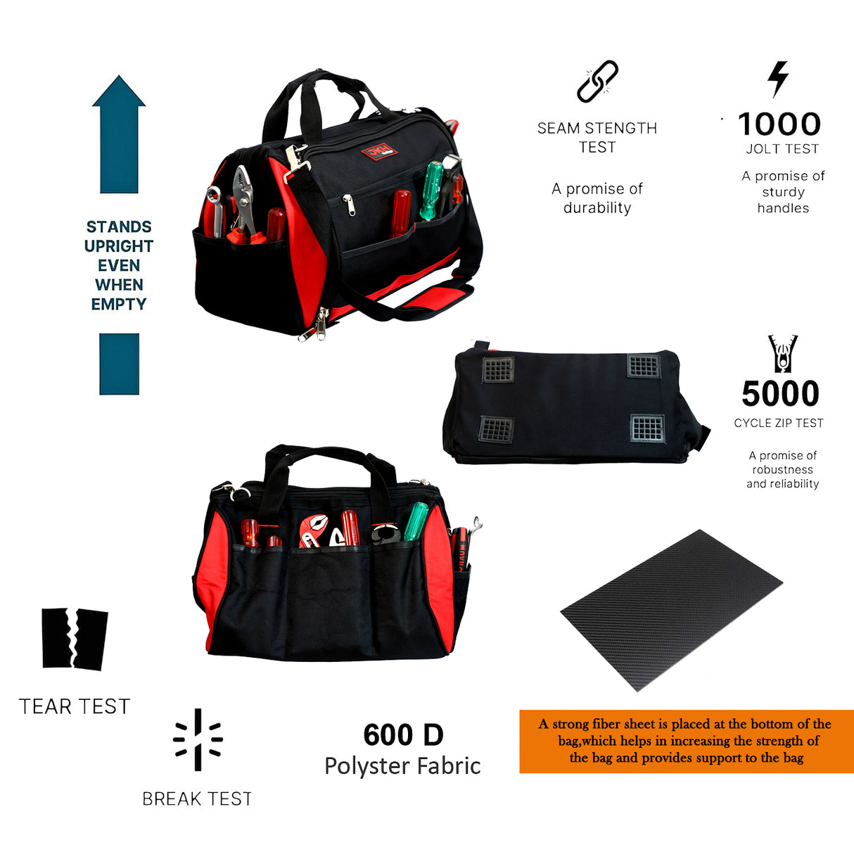 16" Tool bag 32 pockets