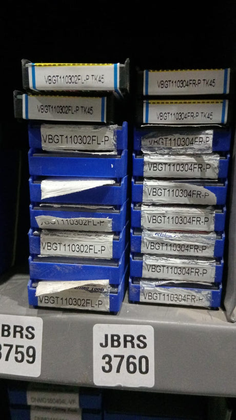 Stacks of metal cutting tools 