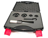 Tool set in protective case