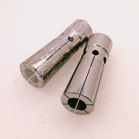 Two metal collets