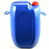 Blue plastic container