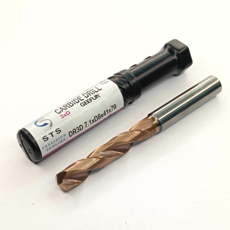 Carbide Drill 3xD (7.1mm to 8.0 mm)