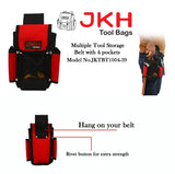Multiple tool storage belt 4 pockets