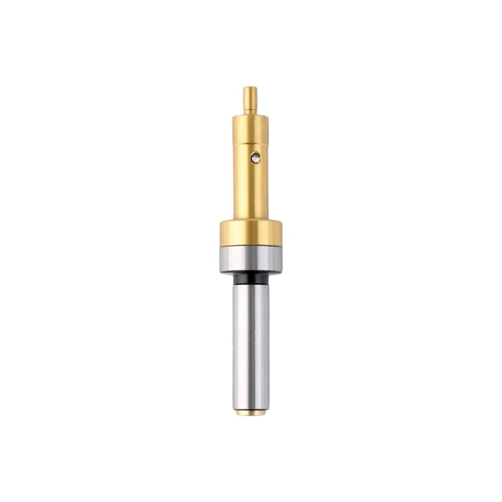 Gold and silver cylindrical