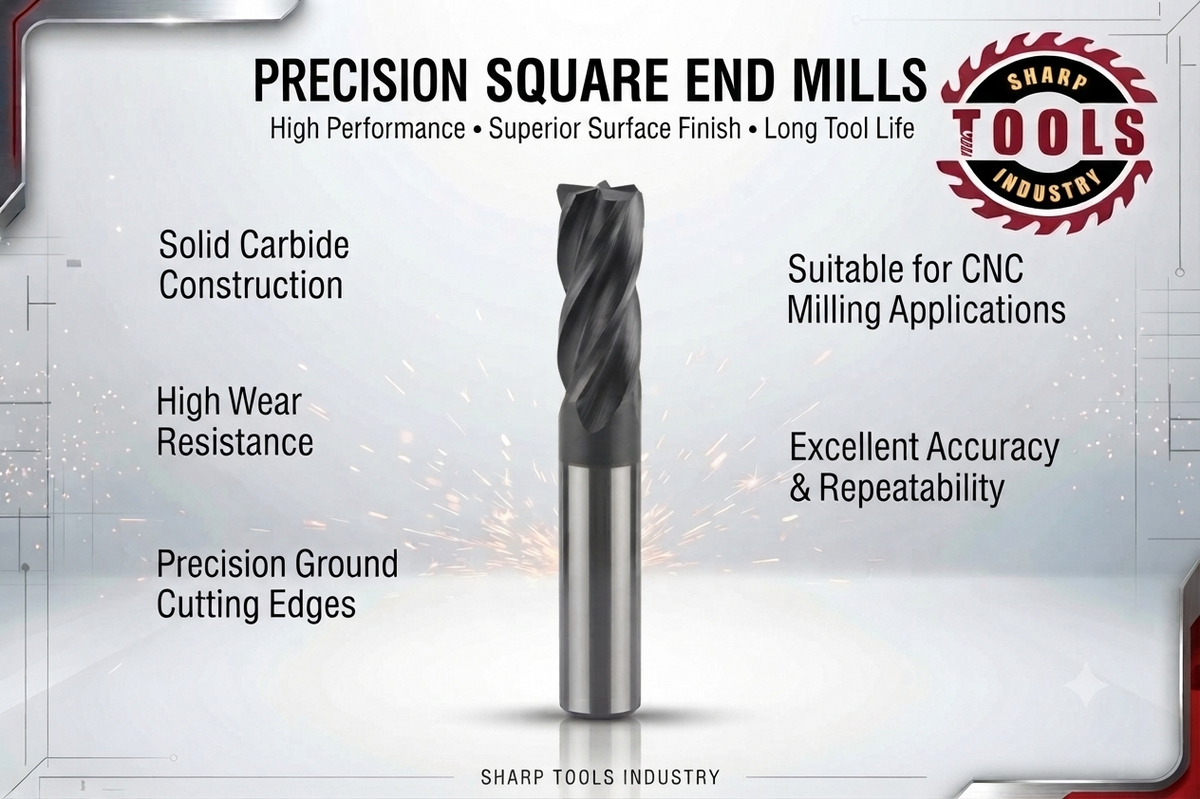 Spiral flute carbide end mill