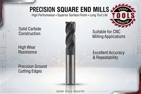 Carbide spiral fluted end mill bit