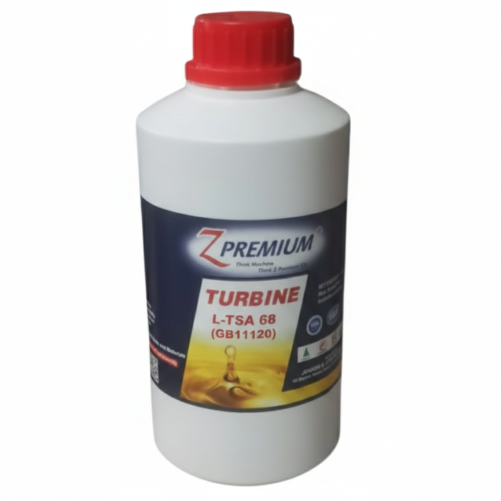 Bottle of Z Premium Turbine oil 