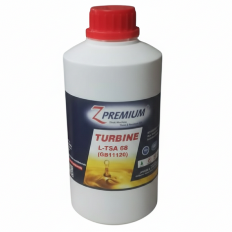 Bottle of Z Premium Turbine oil 