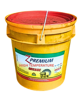 Yellow bucket of Z Premium high-temperature grease