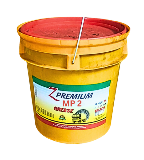 Yellow bucket of Z Premium MP2 Grease