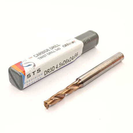 Carbide Drill 3xD (1mm to 5mm).
