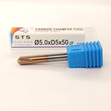 CARBIDE CHAMFER TOOL 2 FLUTE (3 TO 12  MM).