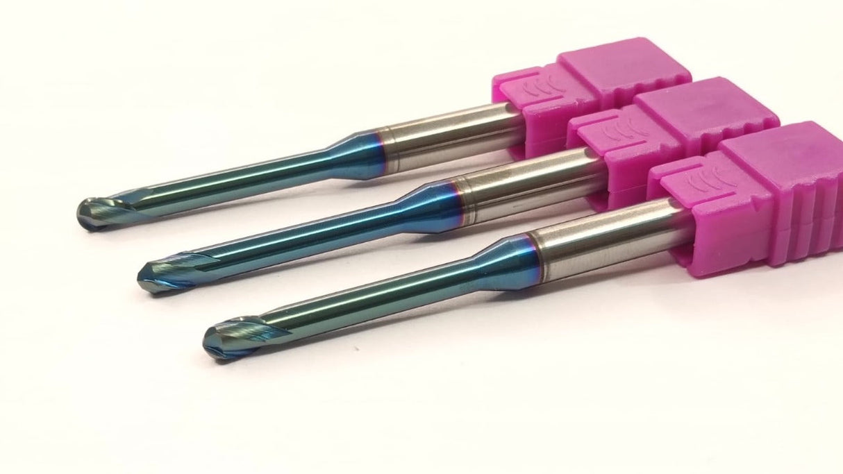 CARBIDE BALL NOSE -LONG NECK 65 HRC-(RIB SERIES)