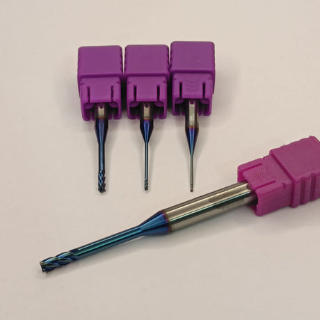 CARBIDE END MILL LONG NECK -65 HRC (RIB SERIES)