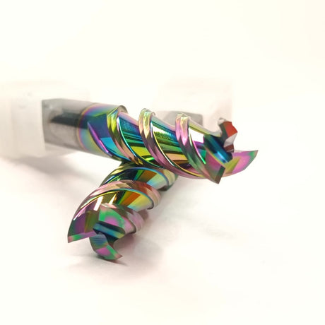 Carbide End Mill - Rainbow coated for Aluminium