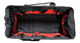 Black and red duffel bag 