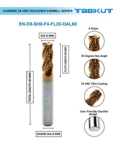 8 mm rougher cutter 100 mm length pack of 1	