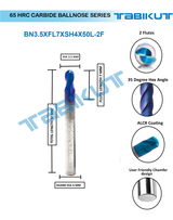 Blue carbide end mill