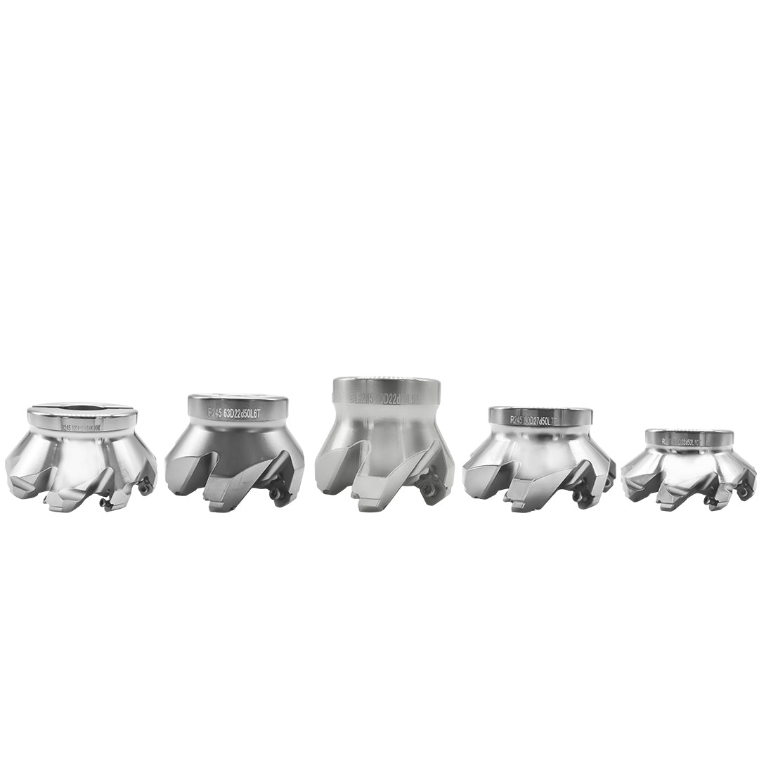 Set of five metal drill bits