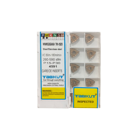 Pack of carbide inserts with Tabikut branding 