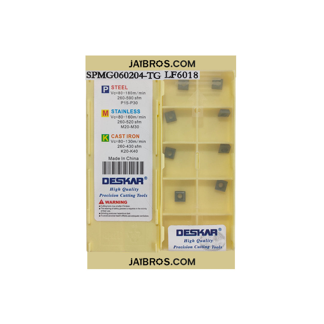 Packaging of DESKAR cutting tools with brand logos 