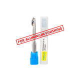 Drill bit with blue and white handle 