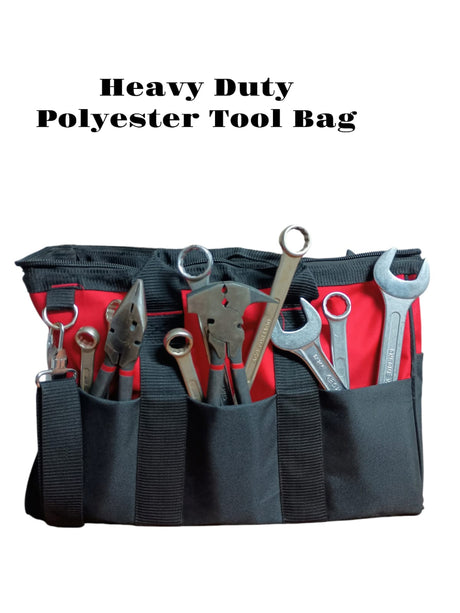 Heavy-duty polyester tool bag 