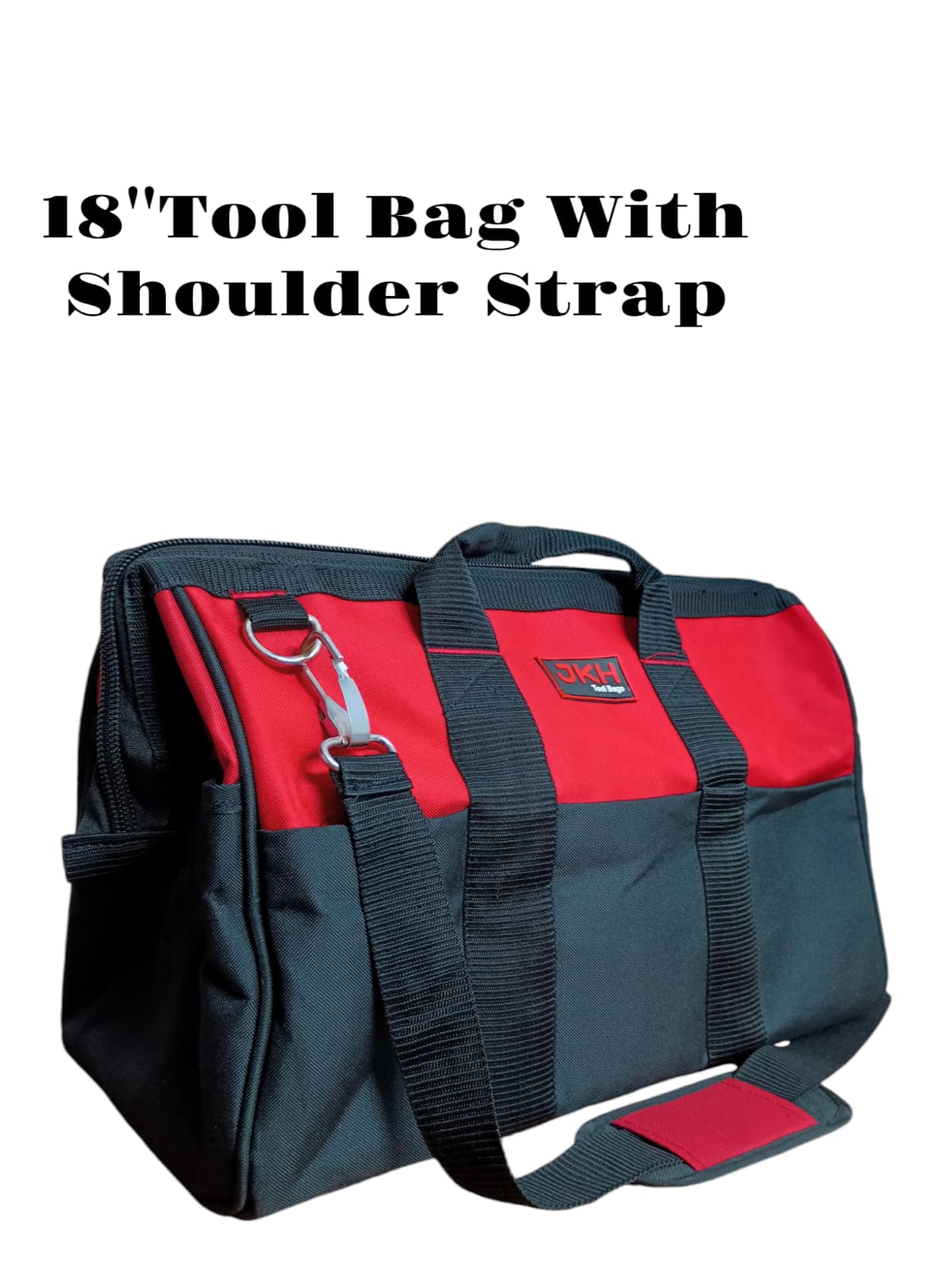 Red and black tool bag 