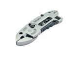 Buyohlic Multitool Wrench set 7 Tools/Pliers/Wire Cutter/Flat Screwdriver Adjustable Multi Purpose Stainless Steel Tool