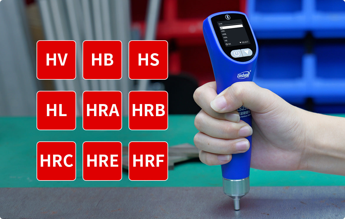 Handheld ultrasonic digital hardness tester probe