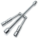 Buyohlic Universal Folding Lug Wrench, 4-Way Cross Wrench 14 Inch