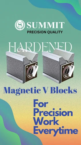Hardened summit magnetic Vee Block 