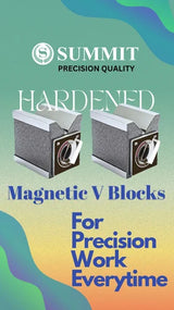 Hardened summit magnetic Vee Block 