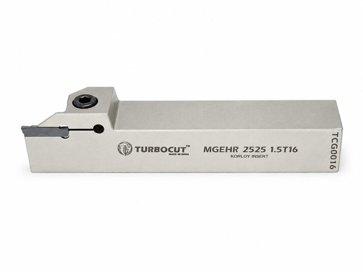 External Grooving Holder 1.5mm MGEHR/L 2020/2525 (T10, T12, T16)