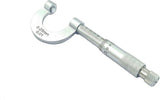 Economical Outside Micrometer, Chrome Plated Finish, Ratchet Stop, 0-25 mm Range // Screw Gauge