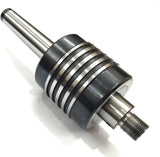 Machined metal spindle